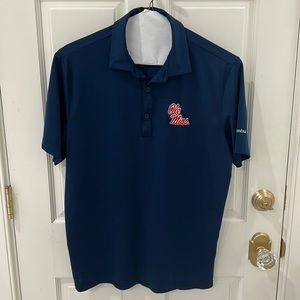 Columbia Golf performance Ole Miss shirt in navy